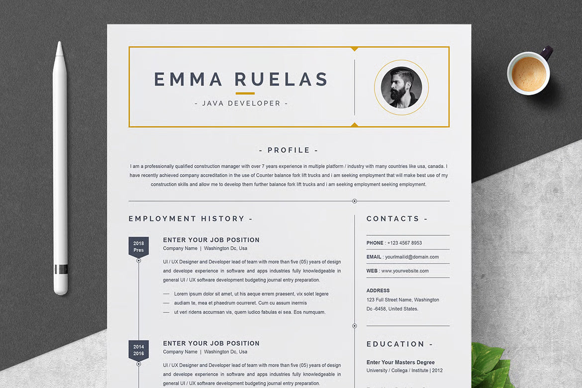 Simple And CV Design Resume