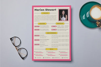 Creative CV Resume AI Specialist V4
