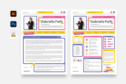 Colorful Modern Creative Cv Resume