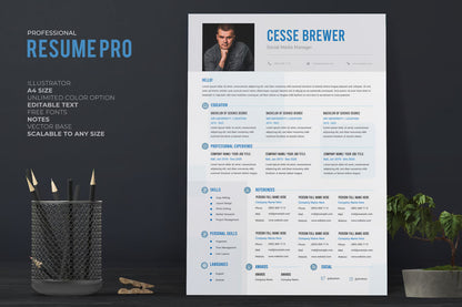 Resume / CV Template Pro