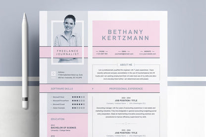 Resume Design for Freelance and Journalist