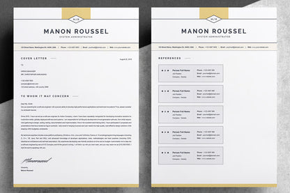 Elegant And Simple Resume Template