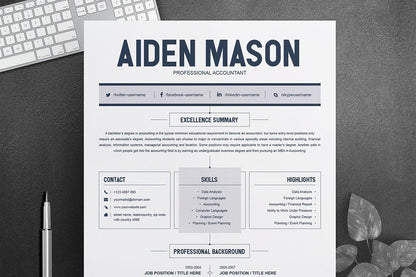 Minimalist Resume with Cover Letter