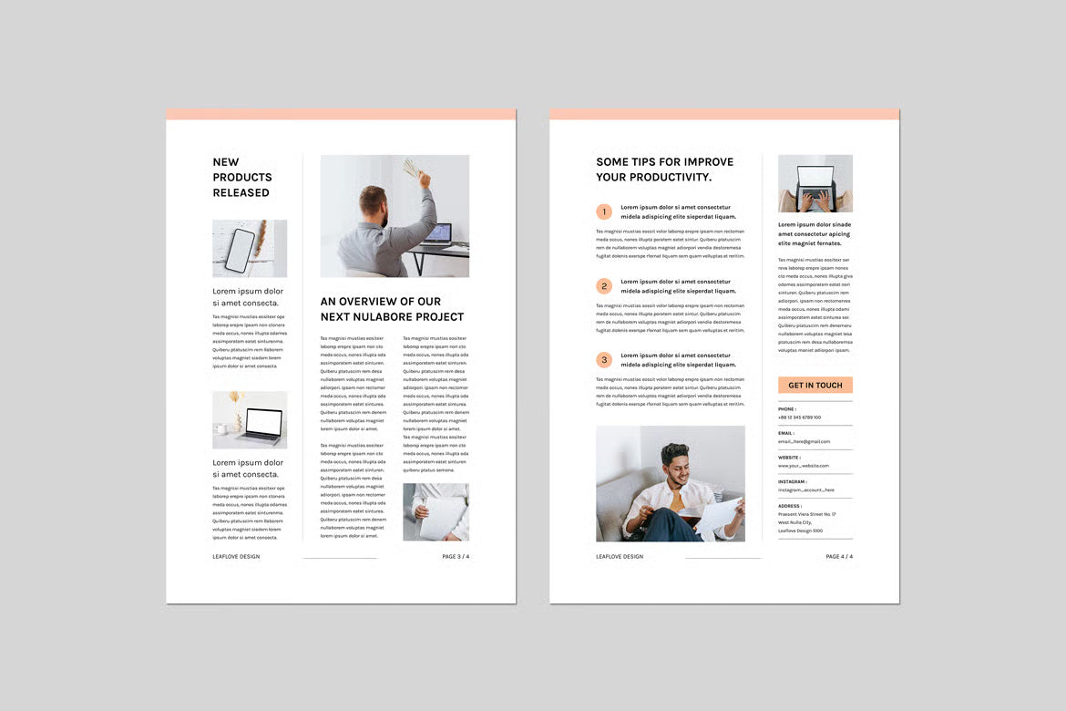 Newsletter | MS Word & Indesign