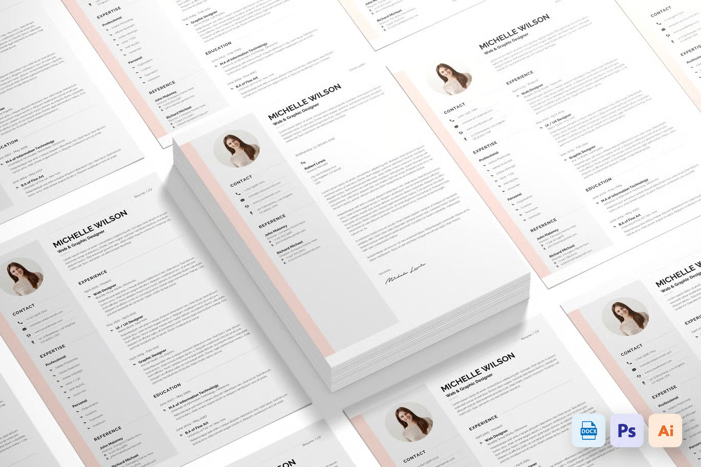 Professional Resume Master Collection – 70 Unique Resume Templates