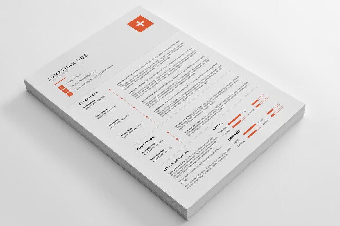 CV/Resume - Clean and modern