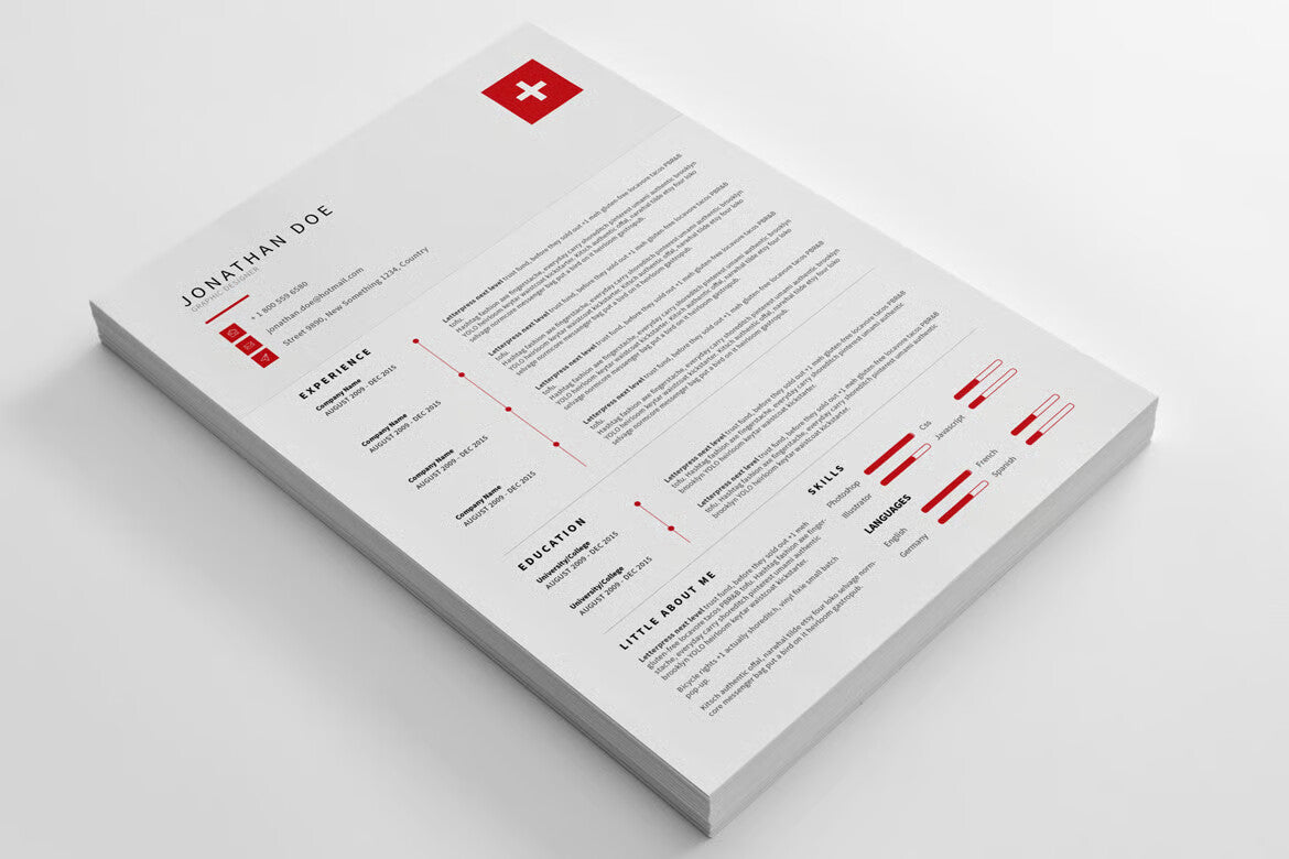 CV/Resume - Clean and modern