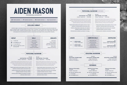 Minimalist Resume with Cover Letter