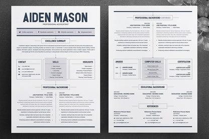 Minimalist Resume with Cover Letter